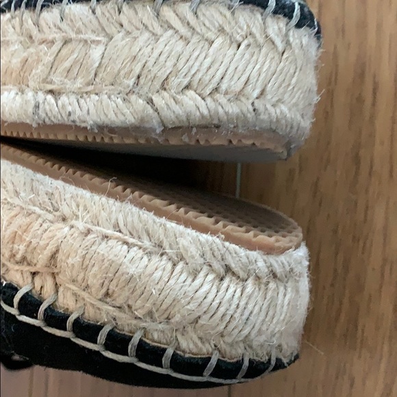 💕x2HP💕Black leather lace espadrilles - Picture 6 of 8